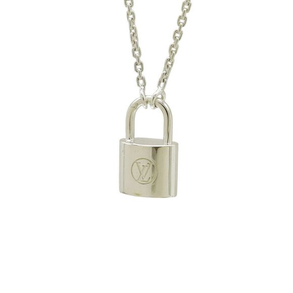 Louis Vuitton Silver Lockit Necklace Pendant - Picture 1 of 6